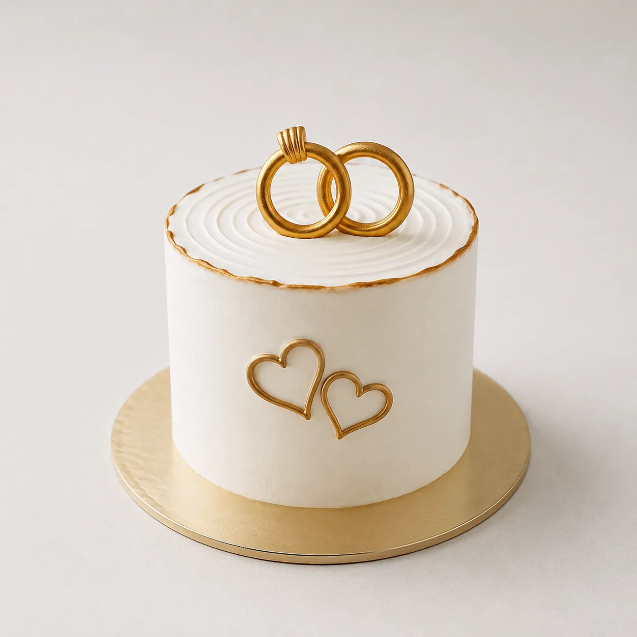 Elegant Announcement Cake