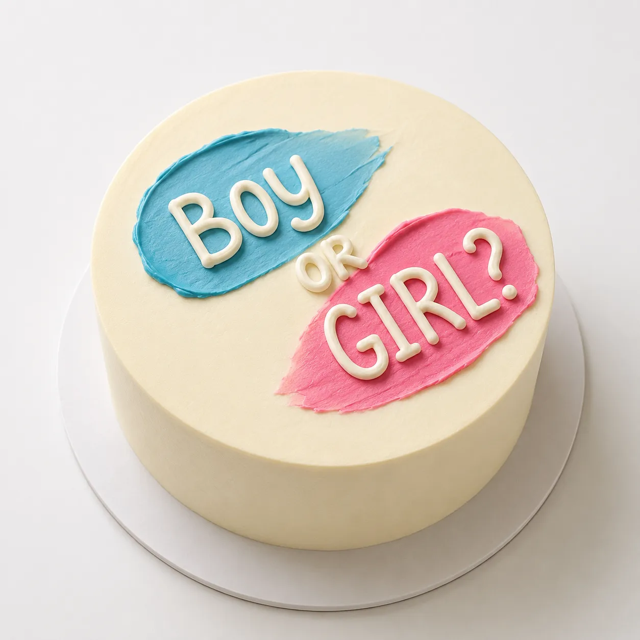 Gender reveal cake