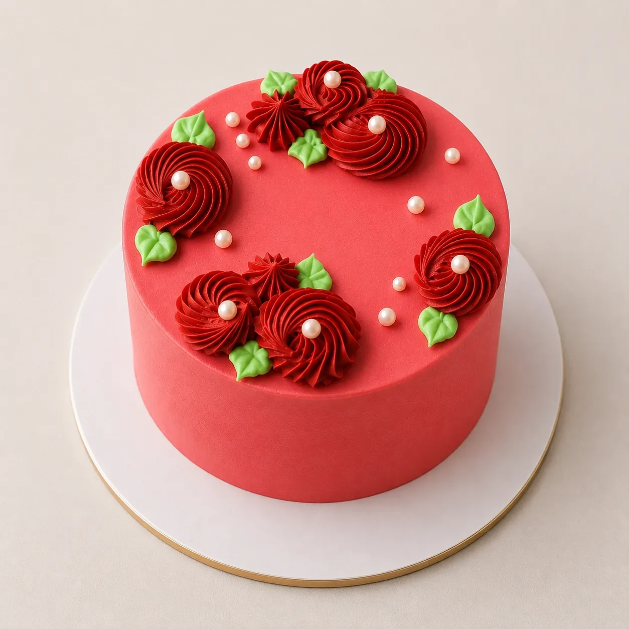 Rosette with Fresh Cream