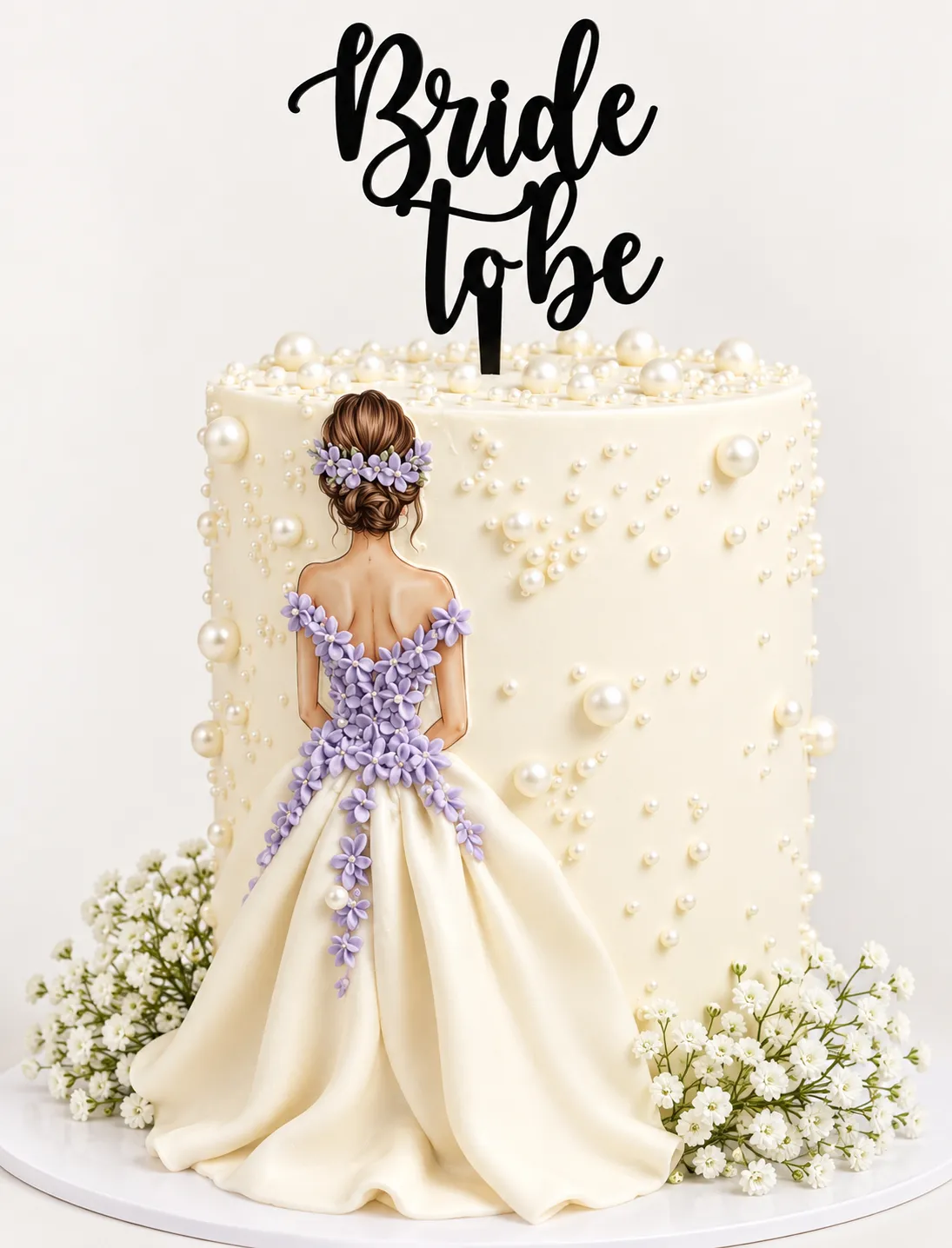 Bridal Shower Elegance Cake