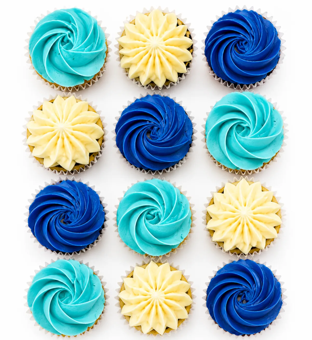 Blue theme Cupcake