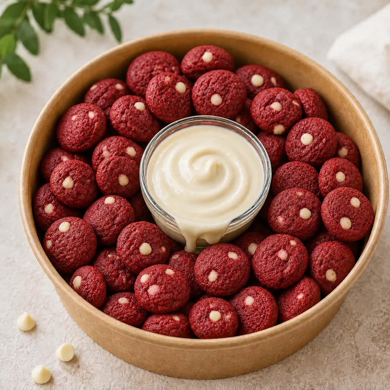 Red Velvet Bite Size Cookies